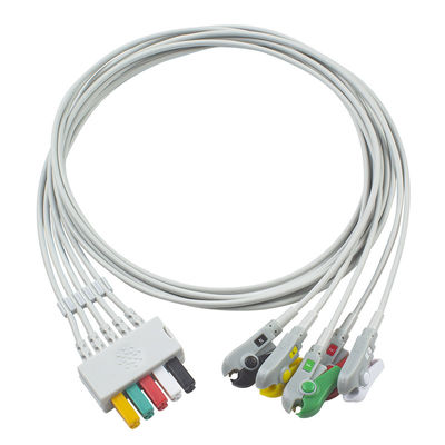 Siemens/Drager 5956359 MP03414 EKG Leadwire 5 Lead EKG Çıkarılabilir Kablo