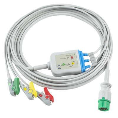 Yonker tek parça EKG Kablosu ve Kurşun Kabloları 9Pin EKG Kablosu 3kanal EKG Kablosu