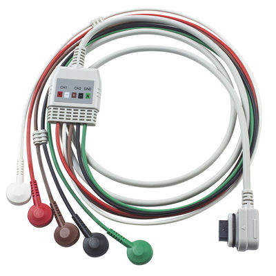 EKG Kablosu 5Lead Holter GE Seer EKG 2008594-001 GE SEER LIGHTR için uyumlu kablo