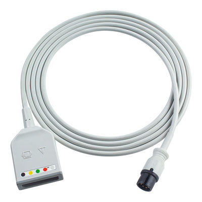 Mindray Datascope AAMI 6Pin Bağlantısı 5Lead EKG Trunk Adaptörü Kablosu 0010-30-12377 EV 6102 EKG Uzantı Kablosu Euro Stili