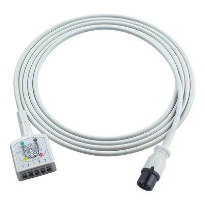 P-Philips PH AAMI 6Pin Bağlantısı 5Lead EKG Trunk Adaptörü Kablosu 453561432691 453561227251 EKG Uzantı Kablosu VS Stili