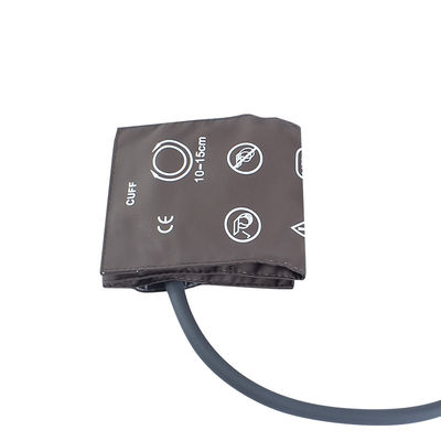 Tek kullanımlık Bebek NIBP Manşet Tek tüp 10-15cm TPU Manşet Kahverengi M1571A 989803104141