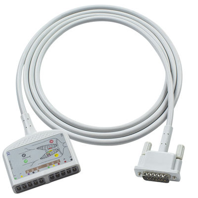 OD6mm 2.2M P-Hilips EKG Kablosu M1770A M1771A M1772A Sayfa Yazarı 100 Sayfa Yazarı 200