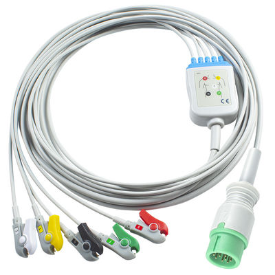 5 Kurşun TPU Doğrudan Bağlantı EKG Kablosu Comen ile Uyumlu