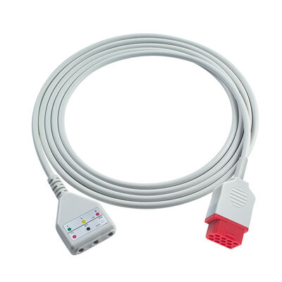 Biolight 12Pin 3 5Lead EKG Trunk Adaptör Kablosu O-ximax Tech AnyView A2 A6 A4 A8 Q7 Q5 EKG Uzantı Kablosu Din Stili